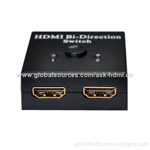 AB Bi-direction Switcher HDMI 2 Port Switch, Measures 52 x 45 x 20mmNew